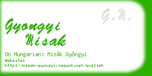 gyongyi misak business card