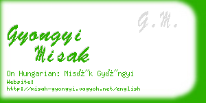 gyongyi misak business card